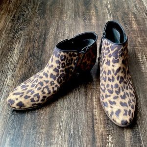Sam Edelman animal print booties